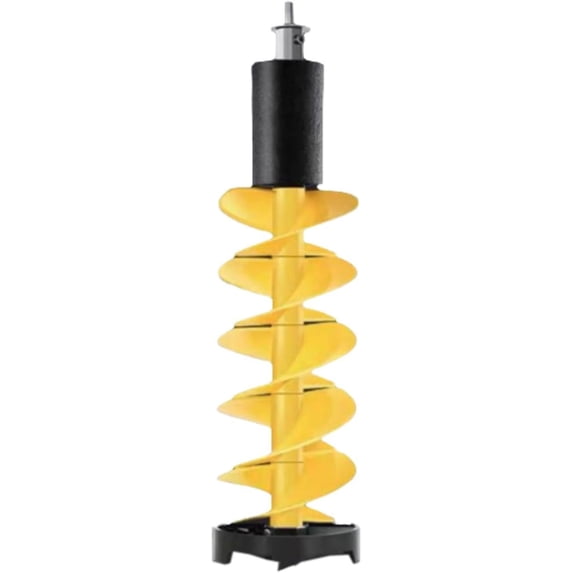 Menolana Ice Drill Auger Ice Fishing Drill 8 Inches Portable Aluminum Alloy Ice Fishing Accessories Ice Auger for Lakes Fishing Winter, 75 cm Yellow