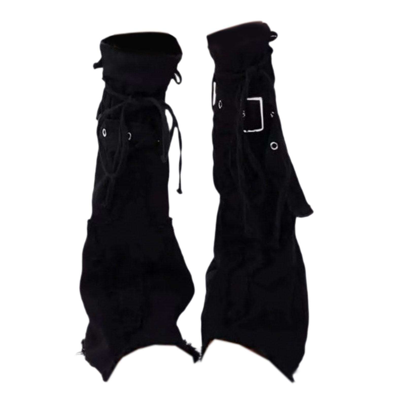 Menolana Leg Warmers Y2K Gothic Chunky Leg Warmers Grunge
