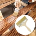 thumbnail image 1 of Menolana Paint Brush 8inch Wooden Handle Art Crafts Supplies DIY Painting Brushes Flat Brush for Oil Glues Watercolor Fences Furniture, 1 of 8