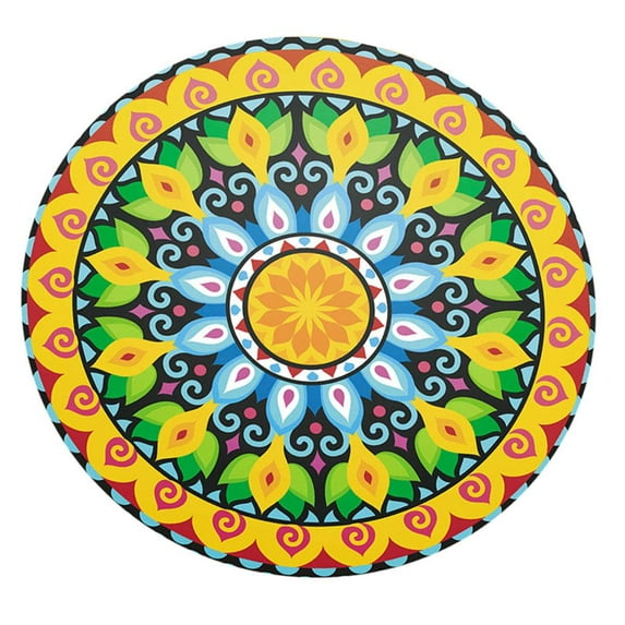 Menolana Round Fitted Table Cloth Cover Decorative Polyester Tablecloth 120cm