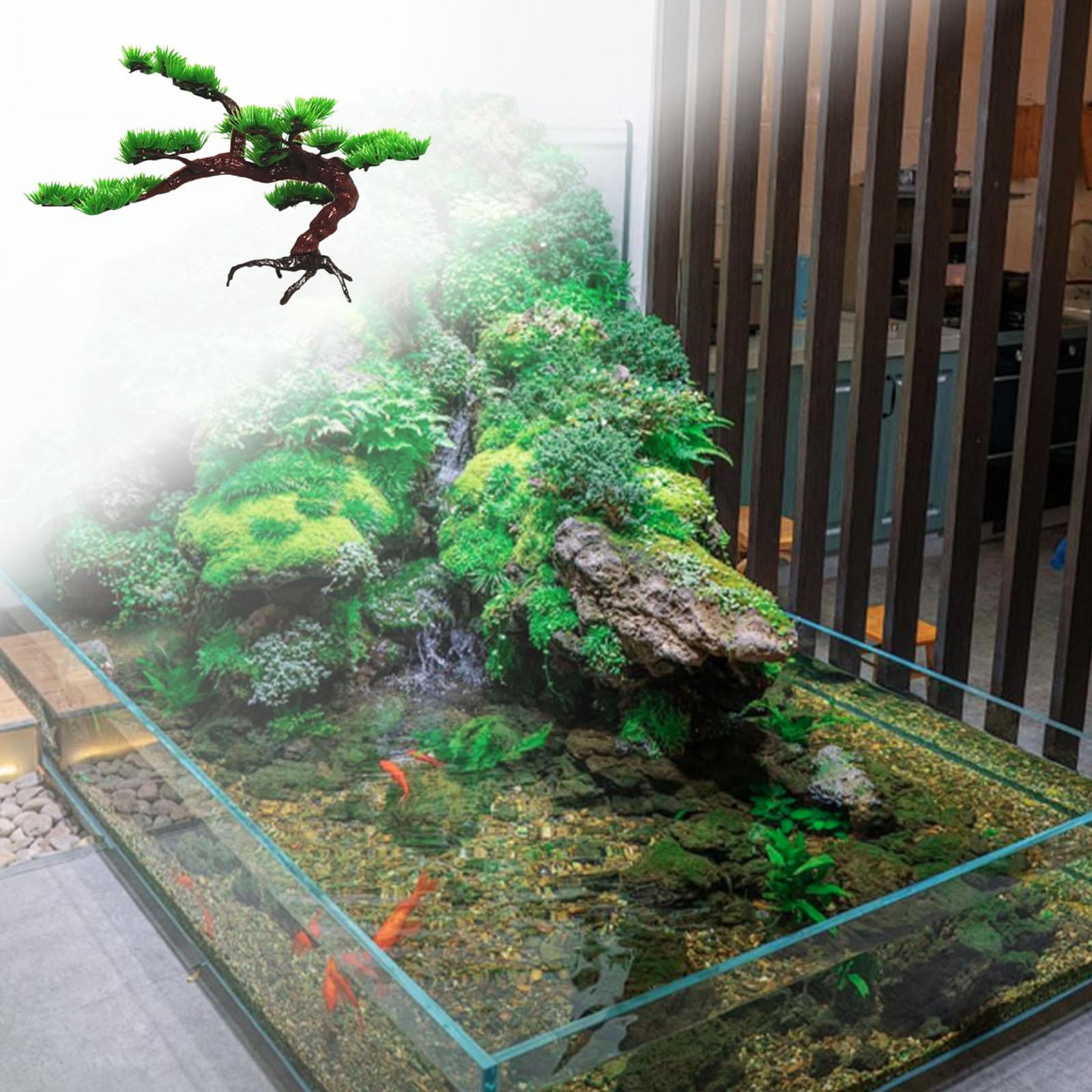 Menolana Tank Artificial Plant Artificial Tree Creative Artificial Bonsai Pets Aquarium