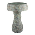 thumbnail image 1 of Menon Bird Bath Feeder, Decorative Designs, Green Terracotta, 20 Inch, 1 of 6