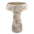 thumbnail image 1 of Menon Bird Bath Feeder, Decorative Designs White Terracotta, 20 Inch, 1 of 7