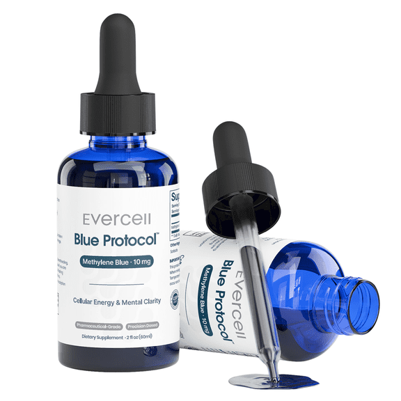 Menopause Brain Fog Support for Women | Memory Focus Mental Clarity | Methylene Blue Liquid Drops | Cognitive Energy Supplement | USA Made | 2 fl oz