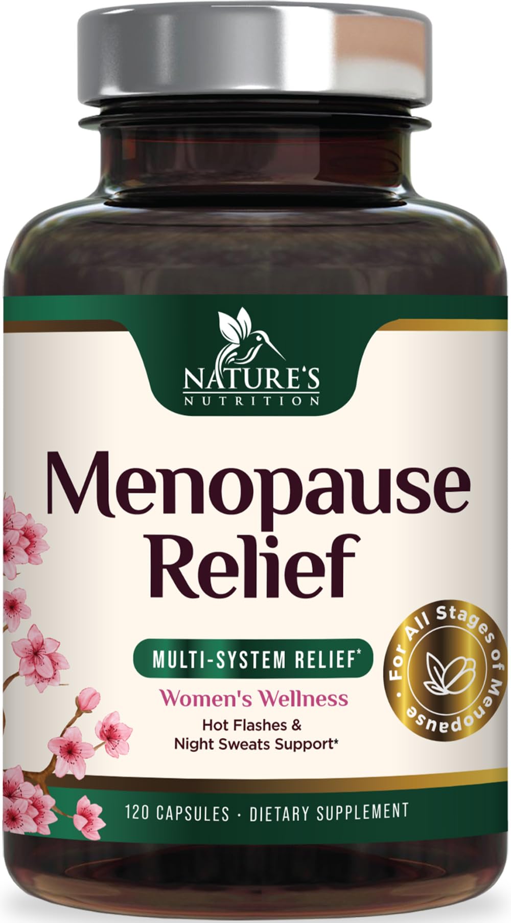 Menopause Probiotics for Women with Black Cohosh, Natural Menopause