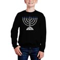 thumbnail image 1 of Menorah - Boy's Word Art Crewneck Sweatshirt, 1 of 3