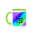 thumbnail image 1 of 3dRose, MENORAH - CANDY, 11oz Two-Tone Green Mug, 1 of 7