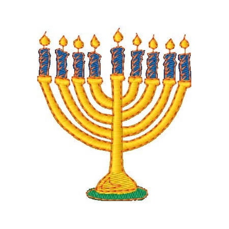 Menorah Embroidery America Premium Flour Sack Towel