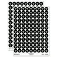 thumbnail image 1 of Menorah Hanukkah 200+ Round Stickers - Black - Gloss Finish - 0.50" Size, 1 of 3