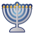 thumbnail image 1 of Menorah Sticker, 1 of 2