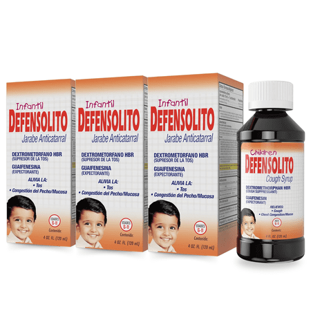 Menper Defensolito Children’s Syrup – Kid-Friendly Liquid Formula, 4 fl oz (3-Pack)