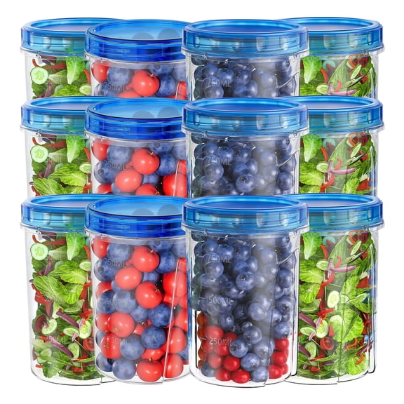 Menrkoo 50Oz Multi Pc Plastic Food Preservation Box Transparent