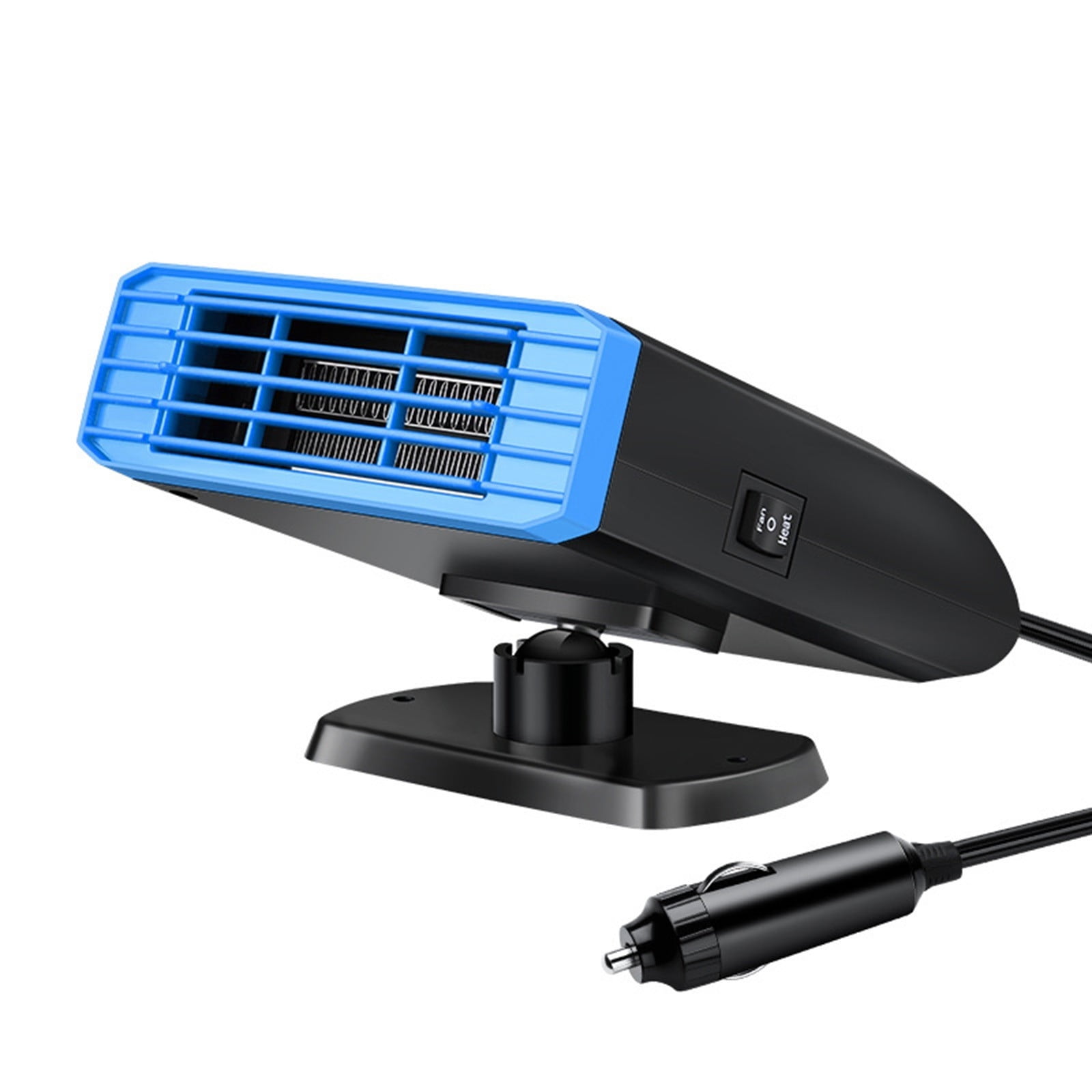 24V Car Heater And Fan With Defroster & Demister, 150W Portable Windscreen Warmer Vehicle Dual Hot Cool Air Abs Construction Compact 15x11x7 5cm Design 24v Truck