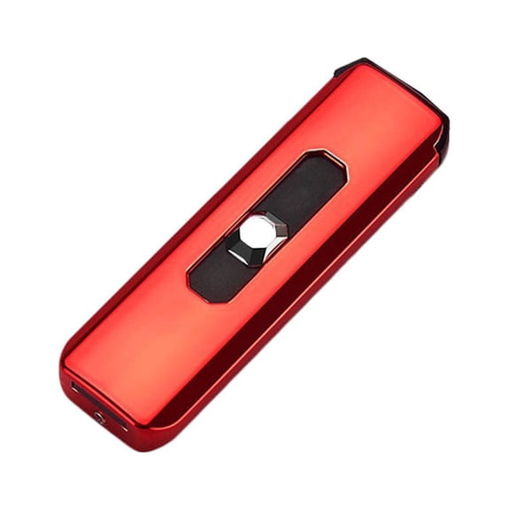Menrkoo Cigarettes Electric Usb Battery Rechargeable Flameless Collectible Lighter Red Free Size