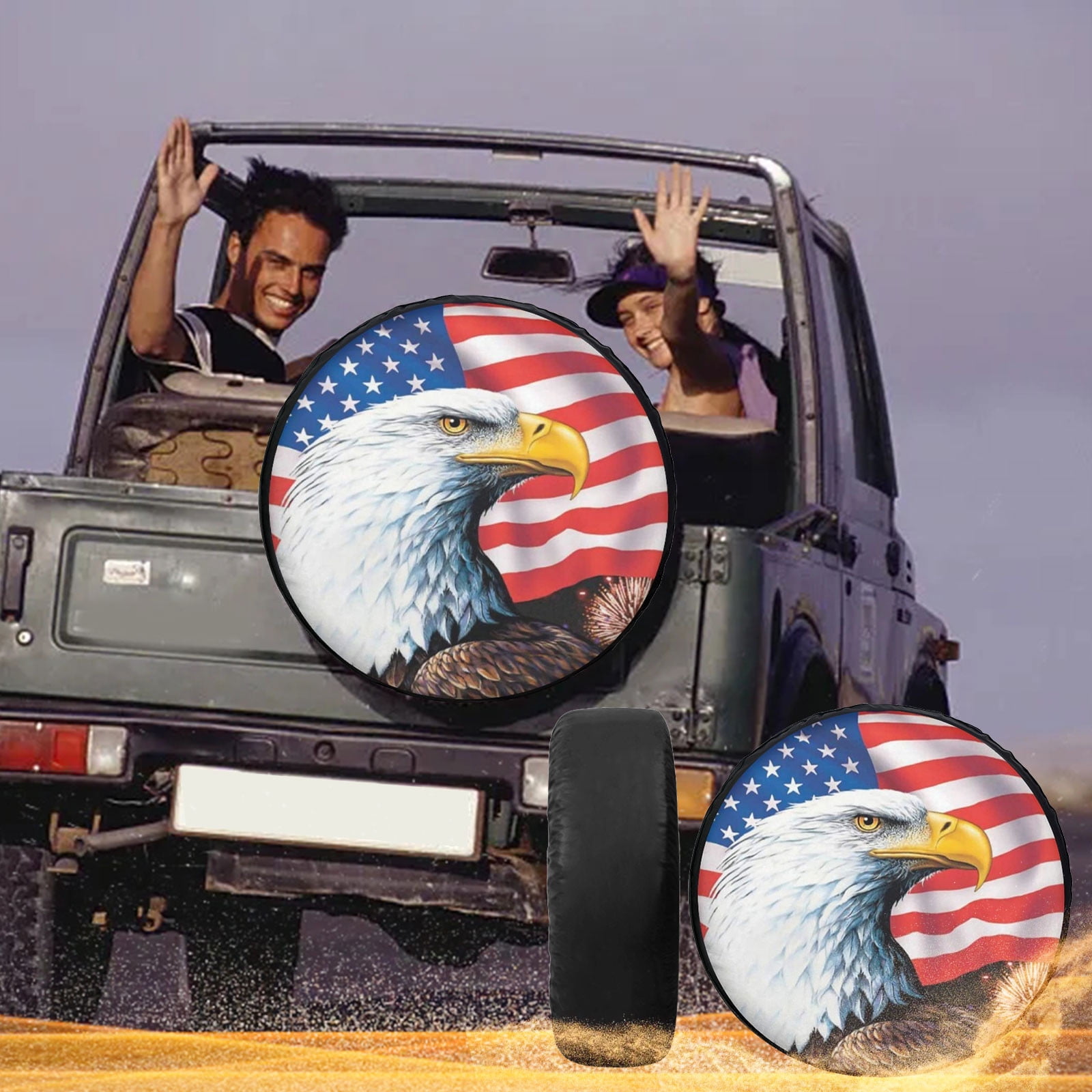 Menrkoo Independence Day Theme Car Polyurethane Material Spare Tire ...