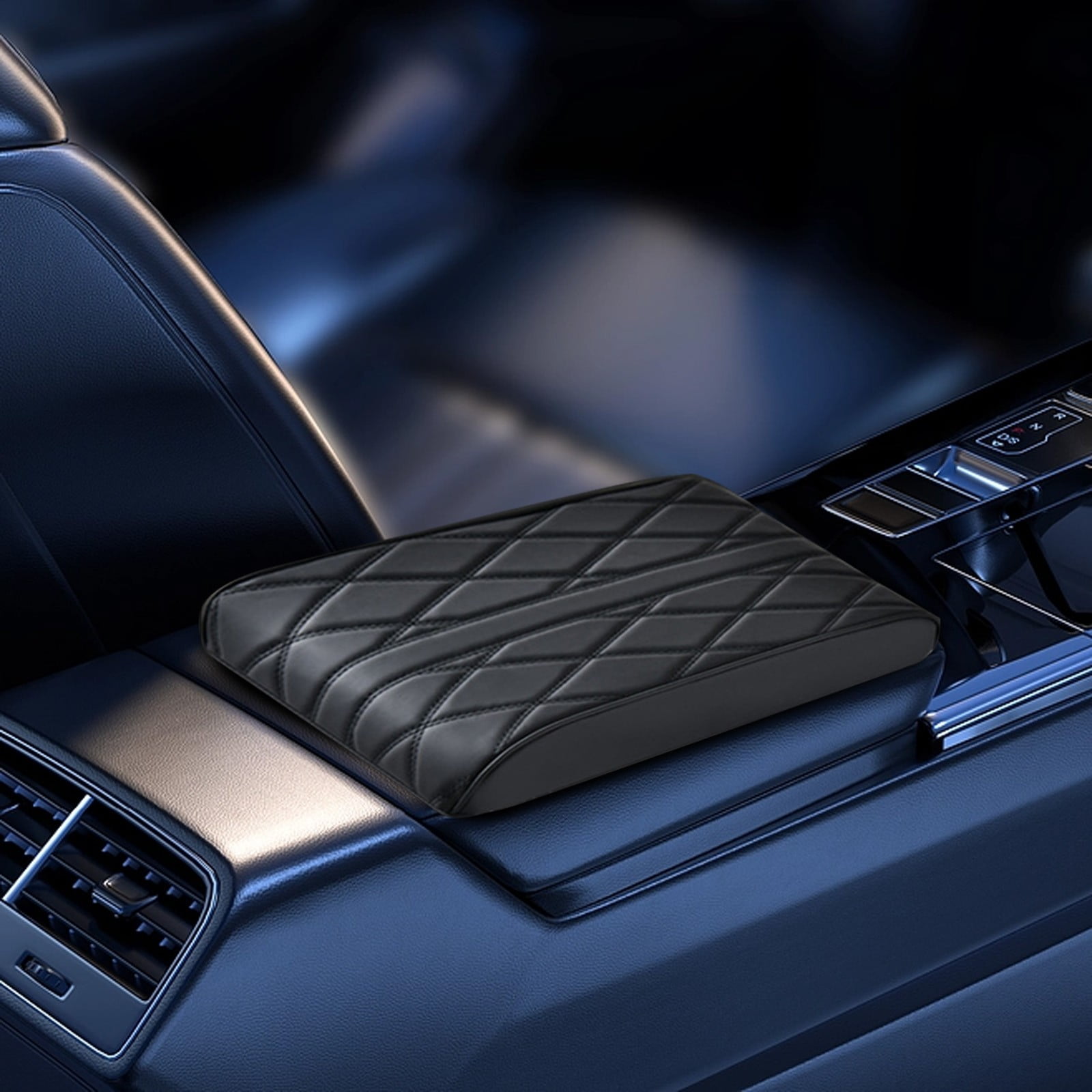 Menrkoo Leather Car Armrest Box Pad, [Universal Style] - Car Center ...
