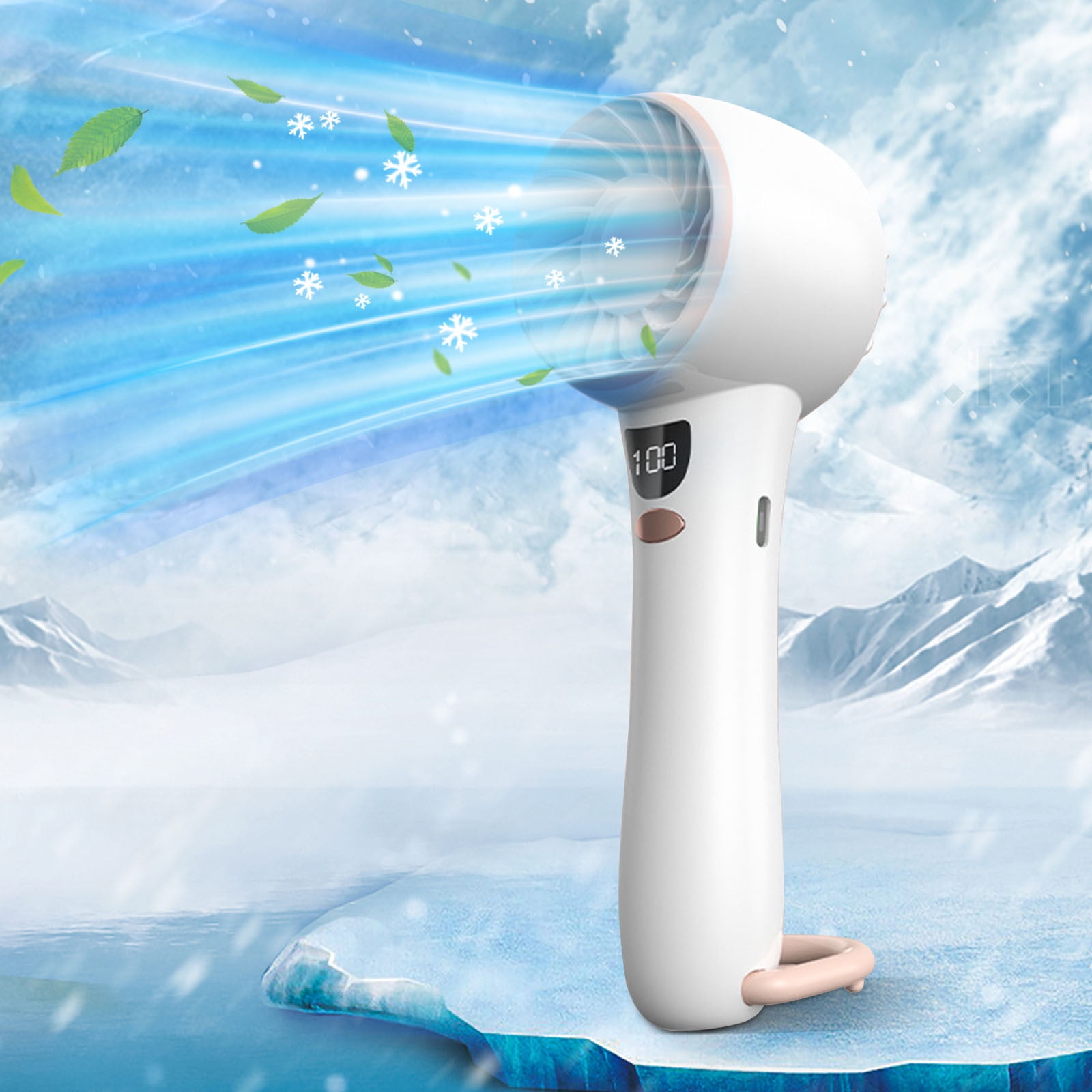 Menrkoo Mini Handheld High-Speed Fan Desktop Office Refrigeration ...