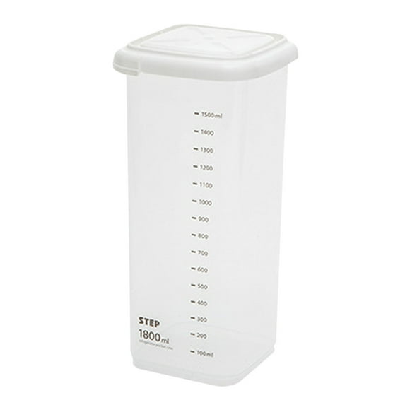 Menrkoo Plastic Sealed Cans Kitchen Storage Box Transparent Food Canister Keep Fresh D clear