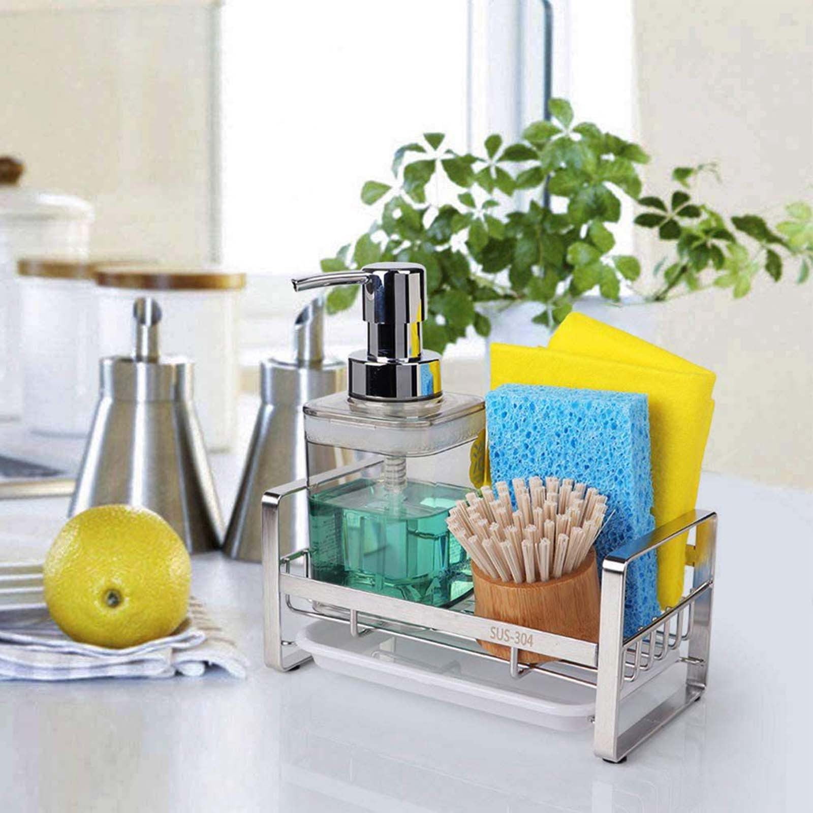 Menrkoo Sink Rag Holder - Space Saving For Kitchen Counters, Durable ...