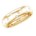 thumbnail image 1 of Rosec Jewels Moissanite Band in Flush Setting - D Color VS1 Clarity Certified - Ready to Gift, 18K Yellow Gold, US 12.00, 1 of 8