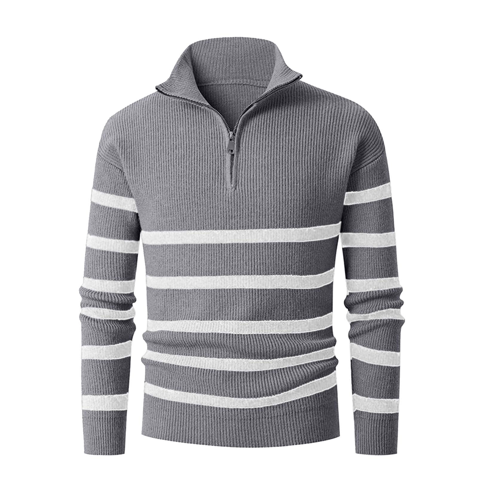Mens-1-4-Zip-Pullover-Soft-