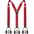 thumbnail image 1 of Mens 1.4 inches Wide with 6 Button End Elastic Adjustable Suspenders, 1 of 1