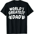thumbnail image 1 of Mens 1 dad shirt number 1 dad world's greatest dad tshirt, 1 of 3