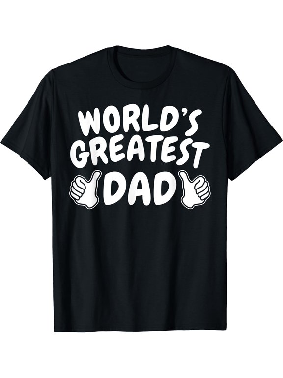 Mens 1 dad shirt number 1 dad world's greatest dad tshirt