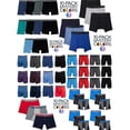 thumbnail image 1 of Mens 10-Pack Assorted Boxer Briefs by Fruit of the Loom Comfortable Mystery Pack Colors Materials Vary Small, 1 of 12