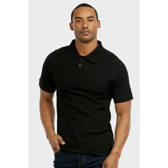 Mens 100% Cotton Classic Slim Style Plain Polo Shirts