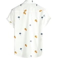thumbnail image 1 of Mens 100% Cotton Hawaiian Shirts Button Down Short Sleeve Beach Shirts Summer Casual Aloha Shirts, 1 of 10