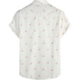 thumbnail image 1 of Mens 100% Cotton Hawaiian Shirts Button Down Short Sleeve Beach Shirts Summer Casual Aloha Shirts, 1 of 10