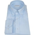 thumbnail image 1 of Mens 100% Italian Cotton Shirt Non Iron SORRENTO Button Down Oxford 4530 Blue, 1 of 7