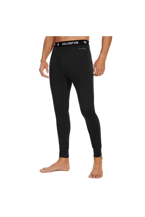 Mens 100% Merino Wool Base Layer Bottom Pants For Ski Midweight Thermal Underwear Long Johns