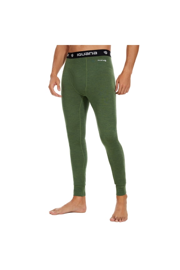 Mens 100% Merino Wool Base Layer Bottom Pants For Ski Midweight Thermal Underwear Long Johns