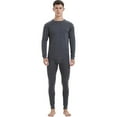 thumbnail image 1 of Mens 100% Merino Wool Base Layer Sets for Ski Midweight Thermal Underwear Top Bottom, 1 of 7