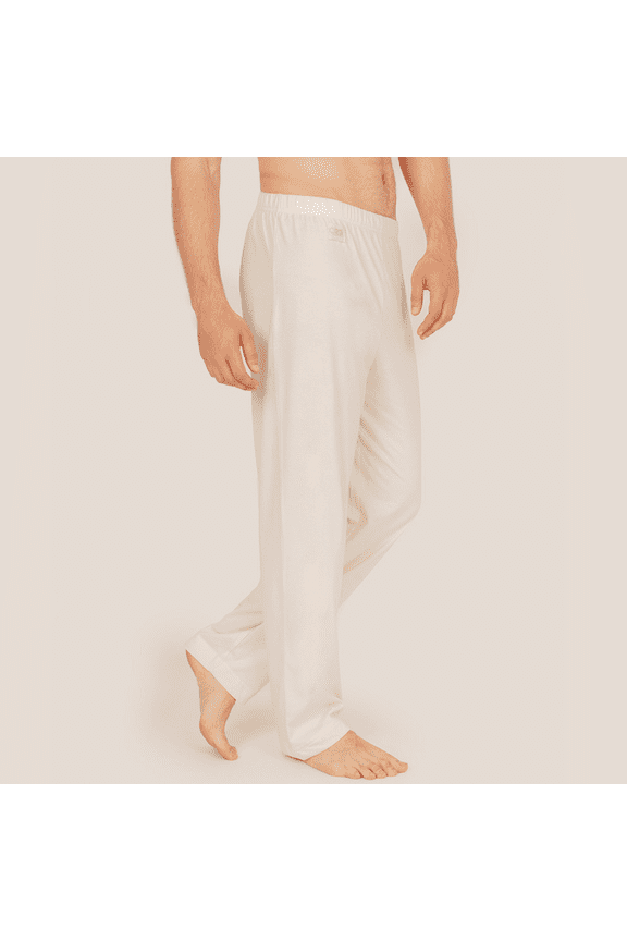 Mens 100% Pure Organic Cotton Long Sleep Lounge Pajama Pants Soft Comfortable Chemical Free Large