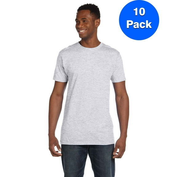 Mens 100% Ringspun Cotton nano-T T-Shirt 4980 (10 PACK)
