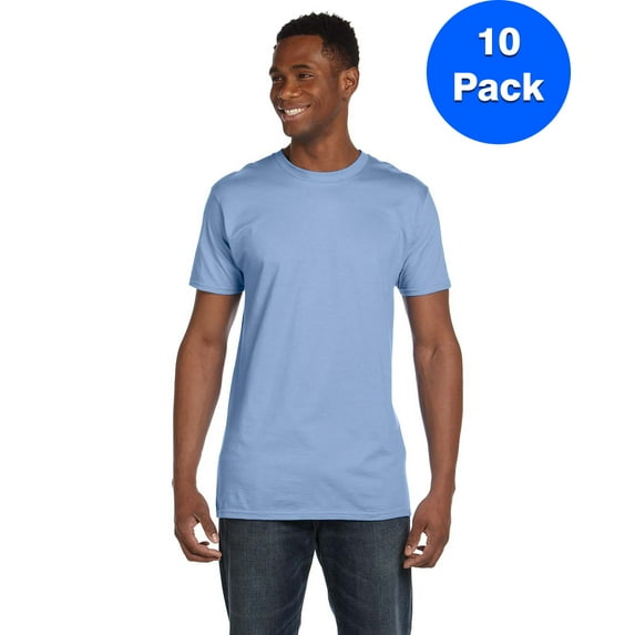 Mens 100% Ringspun Cotton nano-T T-Shirt 4980 (10 PACK)