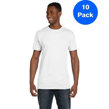 Mens 100% Ringspun Cotton nano-T T-Shirt 4980 (10 PACK)