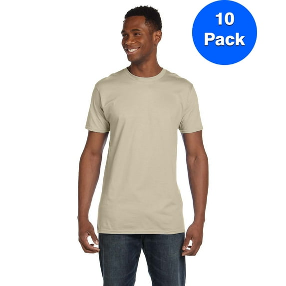 Mens 100% Ringspun Cotton nano-T T-Shirt 4980 (10 PACK)