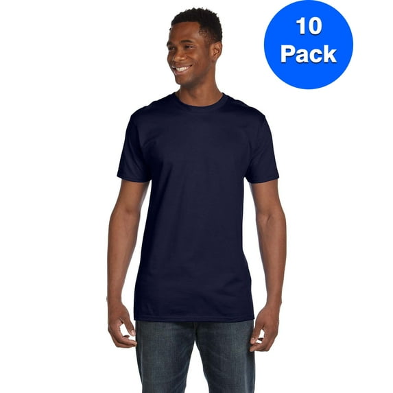 Mens 100% Ringspun Cotton nano-T T-Shirt 4980 (10 PACK)