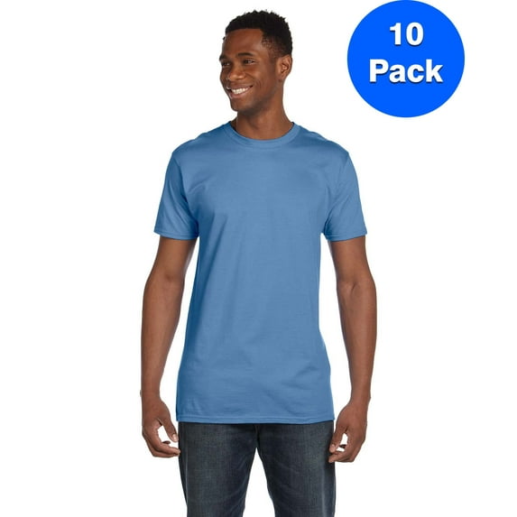 Mens 100% Ringspun Cotton nano-T T-Shirt 4980 (10 PACK)