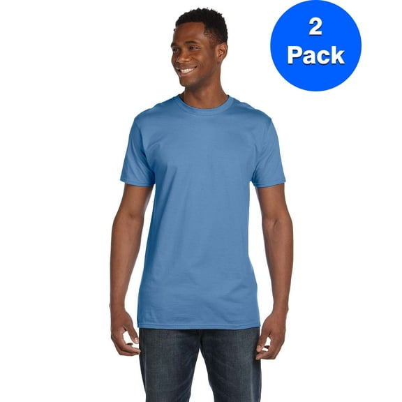 Mens 100% Ringspun Cotton nano-T T-Shirt 4980 (2 PACK)