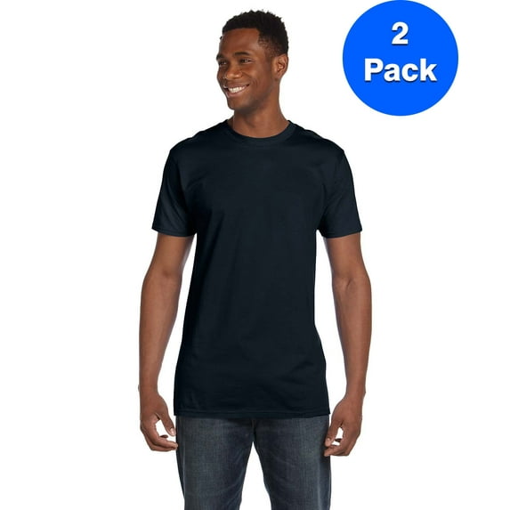 Mens 100% Ringspun Cotton nano-T T-Shirt 4980 (2 PACK)
