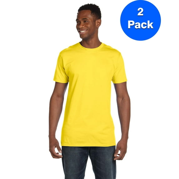 Mens 100% Ringspun Cotton nano-T T-Shirt 4980 (2 PACK)