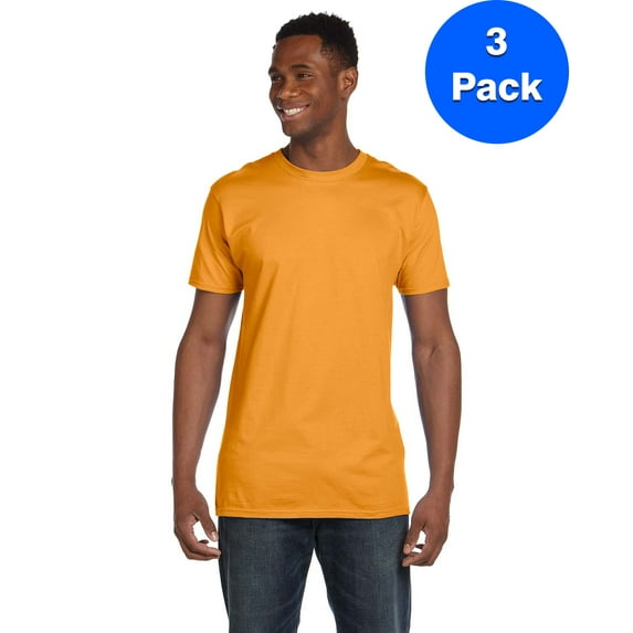 Mens 100% Ringspun Cotton nano-T T-Shirt 4980 (3 PACK)