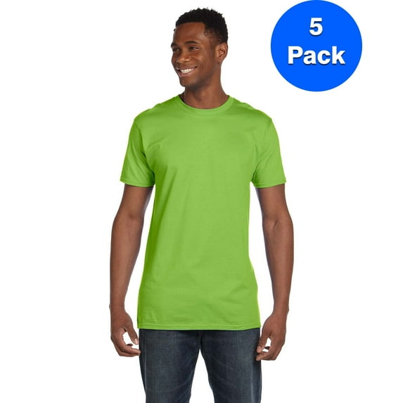 Mens 100% Ringspun Cotton nano-T T-Shirt 4980 (5 PACK)