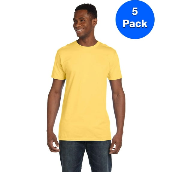 Mens 100% Ringspun Cotton nano-T T-Shirt 4980 (5 PACK)