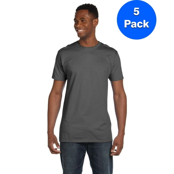 Mens 100% Ringspun Cotton nano-T T-Shirt 4980 (5 PACK)